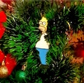 Large Homer Simpson Christmas Tree Ornament - The Simpsons Bush Meme Decoration, Holiday Xmas Decor, Fun Gift, FREE GIFTING PACKAGE Included