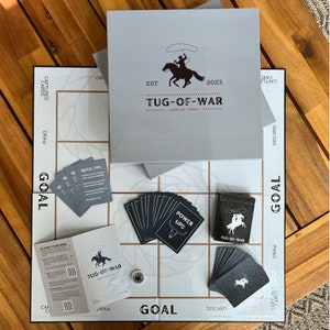 Tug-Of-War Board Game - Strategic Memorization Game for Family Fun, Great Game for Kids and Adults, 2 or 4 Player, 30-45 Min Paytime