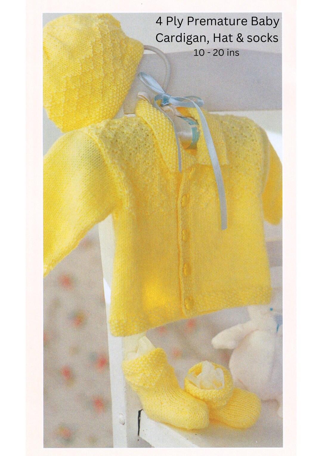 Prem Pattern Premature Baby Knitting Pattern Early Baby 4 Ply / Fingering / Fine ...
