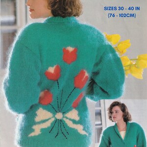 Intarsia Flower Knitting Pattern - Etsy
