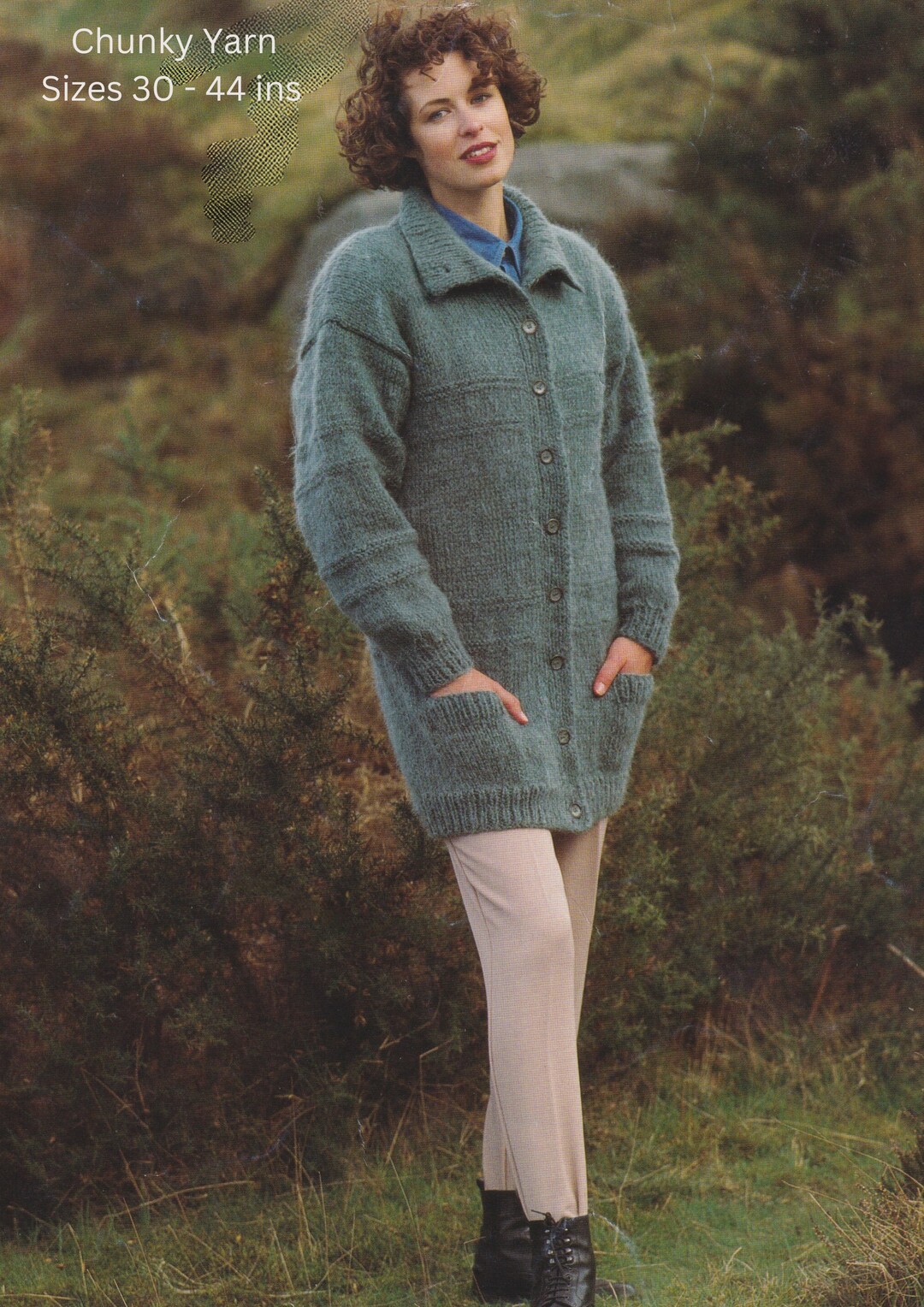 Free Knitting Pattern For A Women's Long Cardigan With Pockets