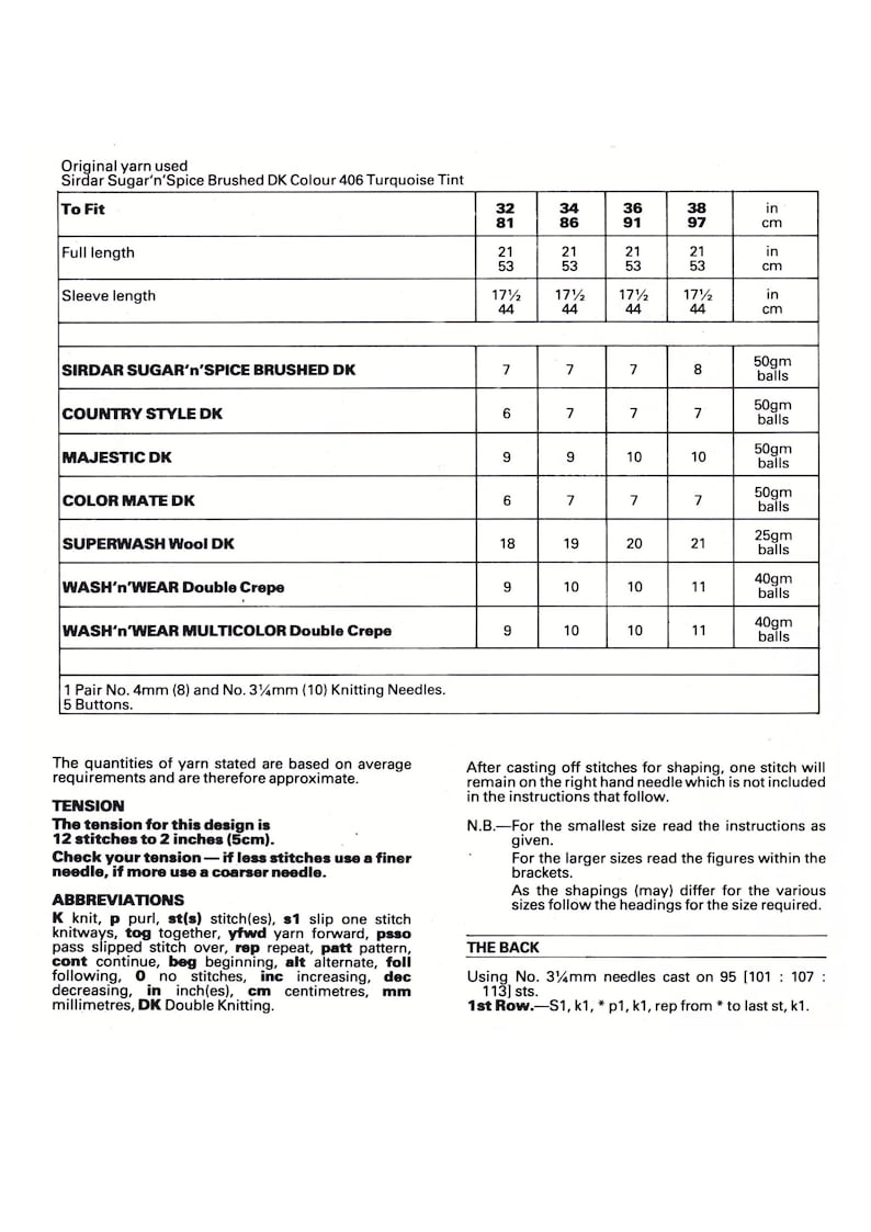 Ladies Lacy Cardigan Knitting Pattern DK / 8 Ply Yarn Vneck Womens