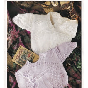 Baby & Child Sweater Knitting Pattern Aran / Worsted Yarn Bobble Pattern Girls Boys Jumper up to 4 years in English Only
