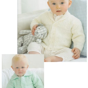 Baby Boys Cardigan Knitting Pattern DK / 8 PlyYarn 0-6 months to 7 years Child's Jacket with Collar PDF Pattern in English Only