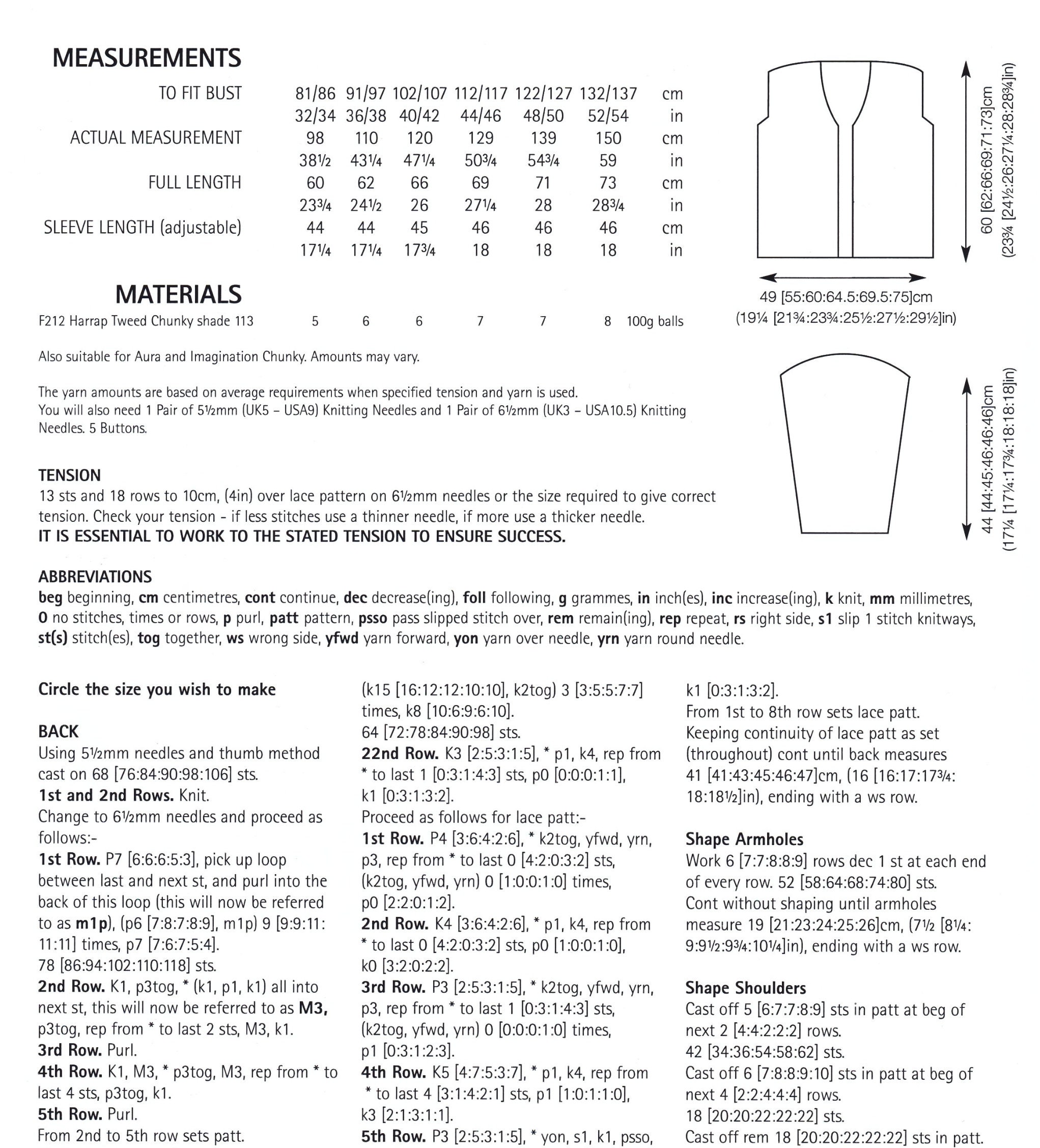 Ladies Cardigan Knitting Pattern Chunky / Bulky Yarn Womens Cardigan ...