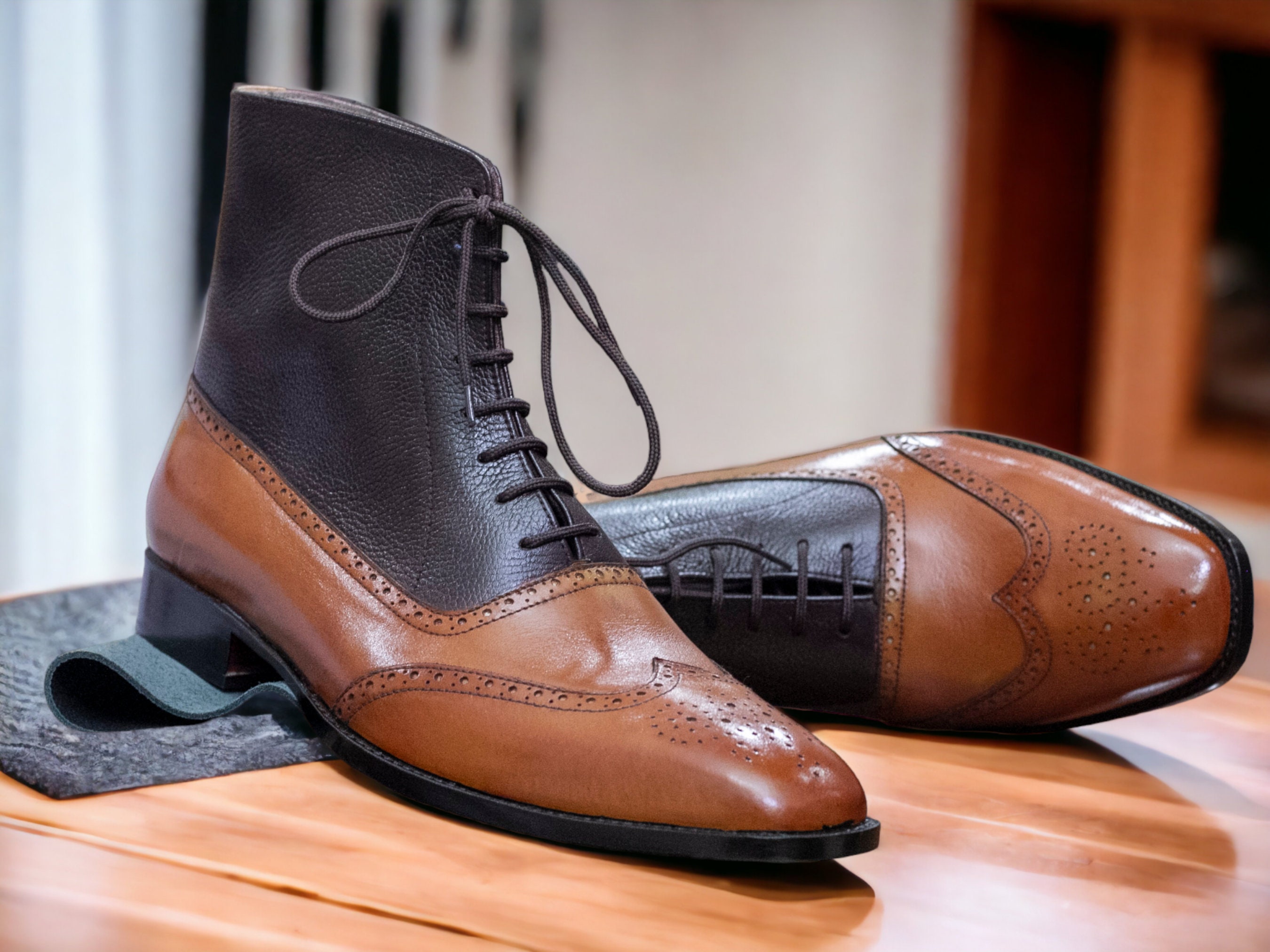 Two tone boots mens sale