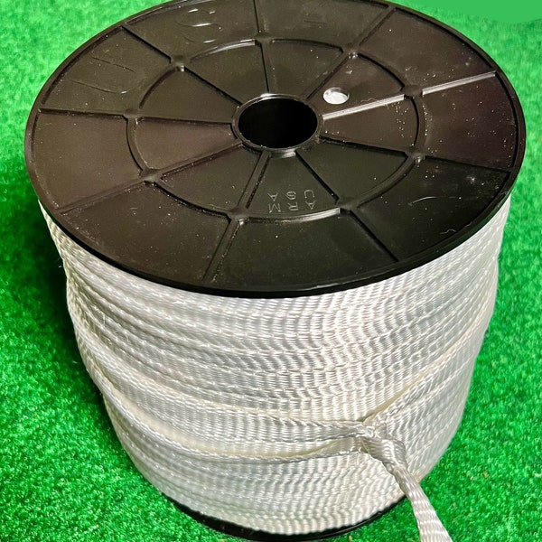 5/8” x 825ft, 1800LB Tensile Polyester Pull Tape, mule tape, Flat Rope, Webbing