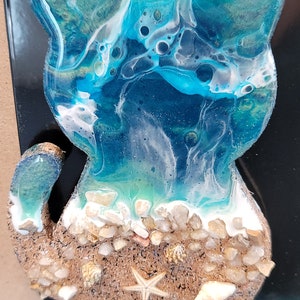 Resin Kitty Cat Magnet or Ornament