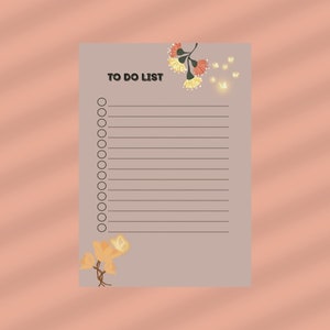 Minimal To Do List Printable, Weekly Planner Printable To Do List, Weekly Task List Template