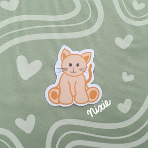 Nixie Cute Orange Cat Sticker | 3in. Weatherproof Sticker