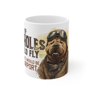 Die chinesische Shar-Pei Aviator Tasse