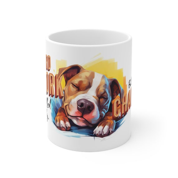 The Pitbull Snooze Warrior Mug: Conquering Laziness, One Nap at a