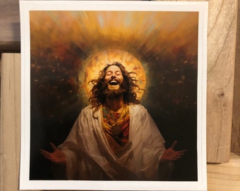 Joyful Meditating Jesus