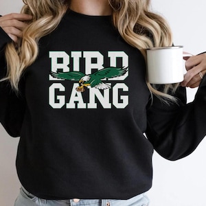 Bird Gang Sweatshirt, Bird Gang Sweatshirt, Philadelphia Fan Gear Sweatshirt, Game Day Sweatshirt, Distressed Philly Football Apparel Sweat