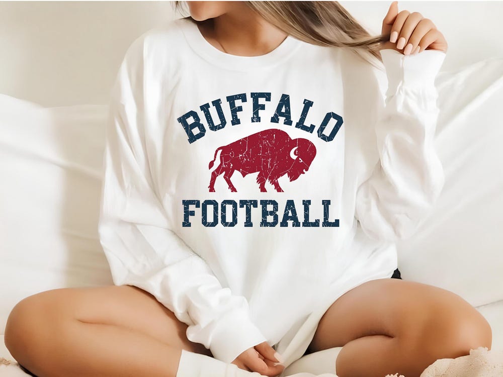 Buffalo Football Sweatshirt, Game Day Sweatshirt, College Football Sweatshirt, Bills American Football Sweatshirt, Champion Sweatshirt Shirtstore24H