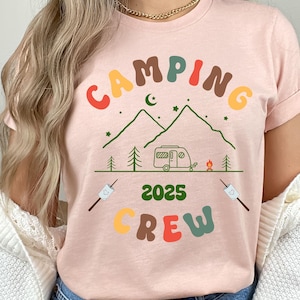 Camping Crew 2025 Family Vacation Tee: Camp Life Memories