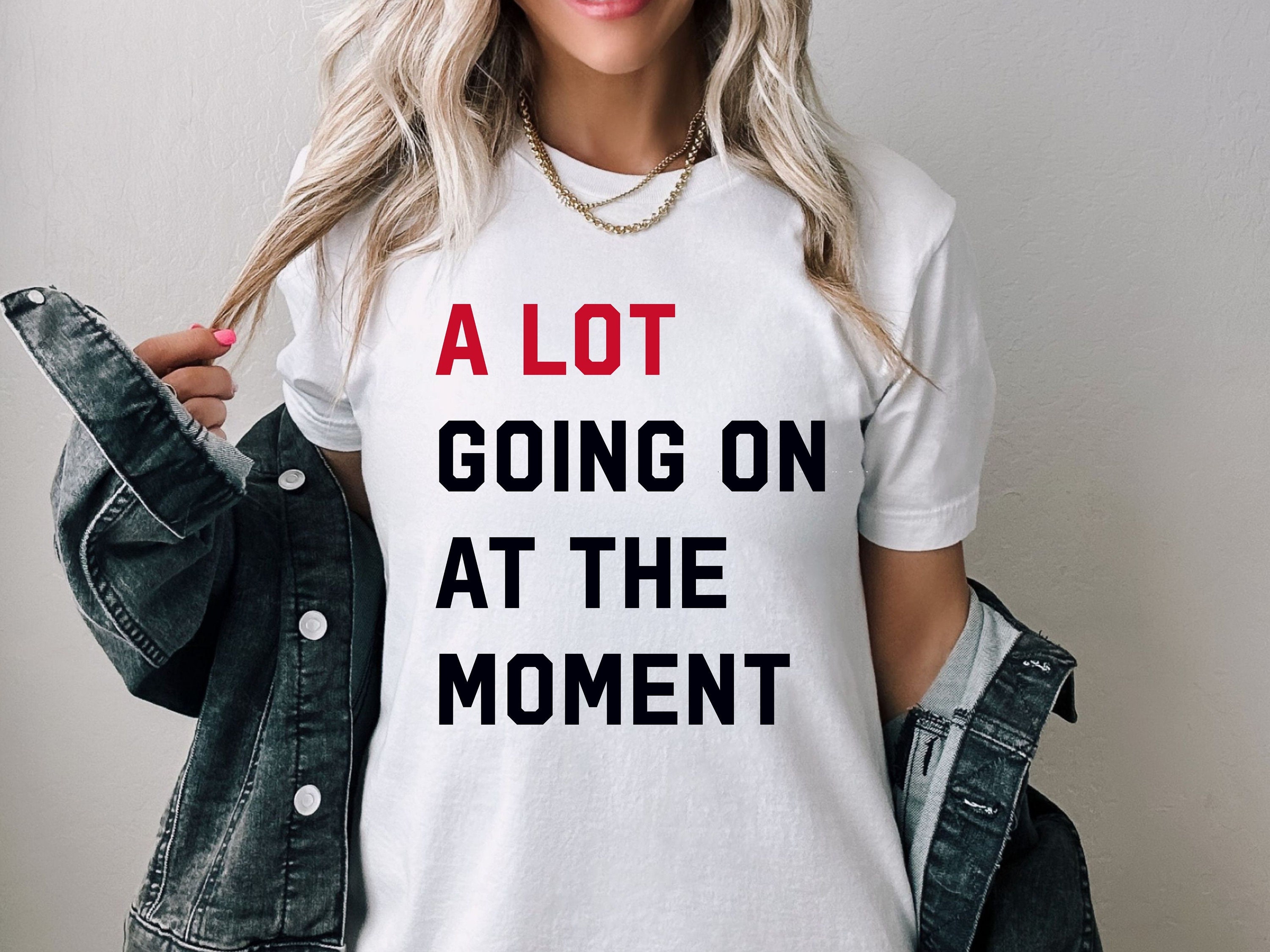 Not A Lot Going On at The Moment Shirt Women's Country Music T-Shirt  Nashville Country Concert Outfits for Women Pink