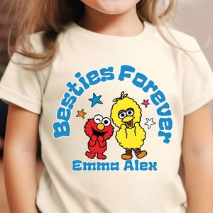 Custom Sesame Street Birthday Family Shirt, Family Matching Birthday Tee, Sesame Street Character Family Shirt, Vintage Cartoon Shirt