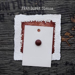 PR101 Burnt Sienna - Handgemaakte aquarelverf van kunstenaarskwaliteit op stippenkaart