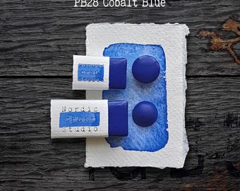 PB28 Kobaltblau – Handgeschöpfte Aquarellfarbe in professioneller Künstlerqualität