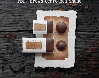 PBr7 Brown Ochre Red Shade - Handmade Watercolour Paint of Professional Artist Quality