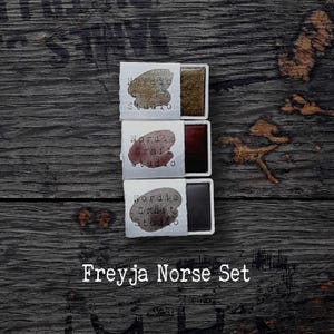 Freyja Norse Set - Handgemaakte aquarelverf van kunstenaarskwaliteit in halve en hele pannen