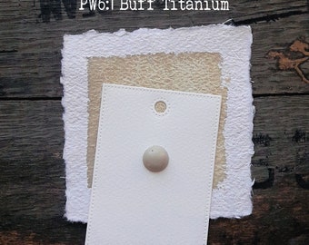 Buff Titanium PW6:1 – Handgefertigte Aquarellfarbe in Künstlerqualität auf Punktkarte