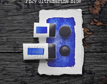 PB29 Ultramarinblau – Handgeschöpfte Aquarellfarbe in professioneller Künstlerqualität