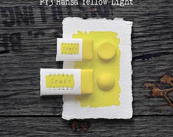 PY3 Hansa Yellow Light – Handgeschöpfte Aquarellfarbe in professioneller Künstlerqualität