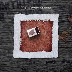 PR101 Burnt Sienna - Handgemaakte aquarelverf van kunstenaarskwaliteit in halve en volledige pannen