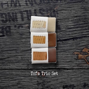 Tofa Trio Set - Handmade Watercolour Paint of Professional Artist Quality