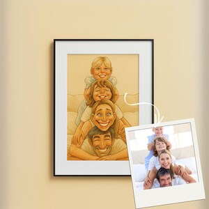 Custom Caricature Portrait from Photo, Custom Ugly Portrait, Funny Portrait Gift, Pets or Family, Cartoon Portrait Gift, Gift for Couples