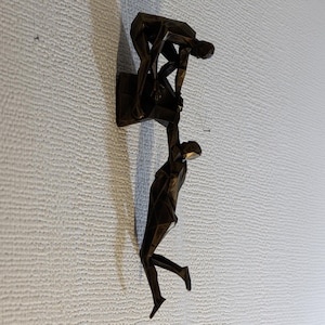 Figuras de escalada para colgar en la pared, 2 figuras, estatuas, escaladores de roca, adornos de arte de pared