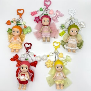 Sonny Angel Fruits Schlüsselanhänger | Sonny Engel Outfit | Feenflügel | Y2K Schlüsselanhänger
