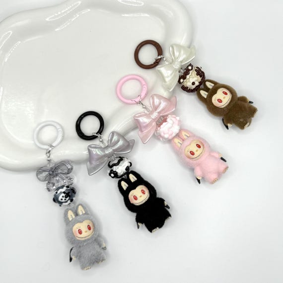 【ギフトにも！】POPMART The Monsters Labubu Phone Charm 6set THE MONSTERS Big into Energy Series-Phone Charm Blind Box