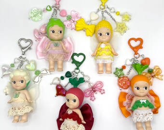 Sonny Angel Veggie Keychains | Sonny Angel Outfit | Fairy wings | Y2K keychains