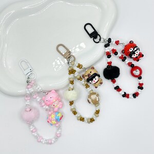 Popmart Sweetbean Hand Painted Bead AirPod Charm | Keychain | Bag charm | Phone charm | Handmade Beads | Popmart Bead