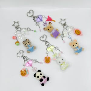 Calico Critters Keychains | Sylvannian Family | Baby Treats Series | Keychains | Y2K keychains | Bag Charm
