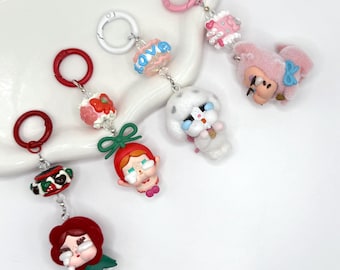 キーホルダー・アクリルキーホルダー Popmart Crybaby crying for love limited Popmart Pop Mart Limited Crybaby Valentine Crying for Love