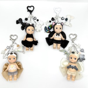Sonny Angel Animal Serie Schlüsselanhänger | Sonny Engel Outfit | Feenflügel | Y2K Schlüsselanhänger