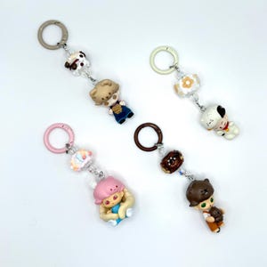 Dimoo Pop Bean Hand Painted Bead Keychain | Bag charm | Phone charm | Handmade Beads | Popmart Bead