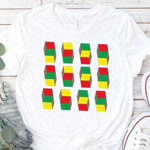 Rubik Cube Optical Illusion T Shirt Rubik Cube Optical Illusion T Shirt