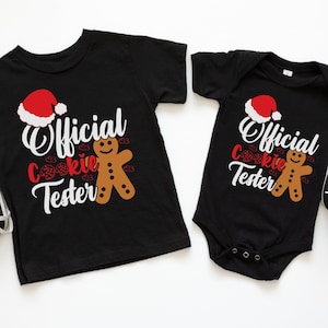 Official Cookie Tester Shirt , Family Christmas Tee, Christmas Shirt for Kids, Christmas Gift Shirt ,Christmas Couple Shirt