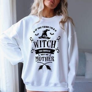 Funny Witch Mom Shirt - Halloween Scarecrow Tee image 8