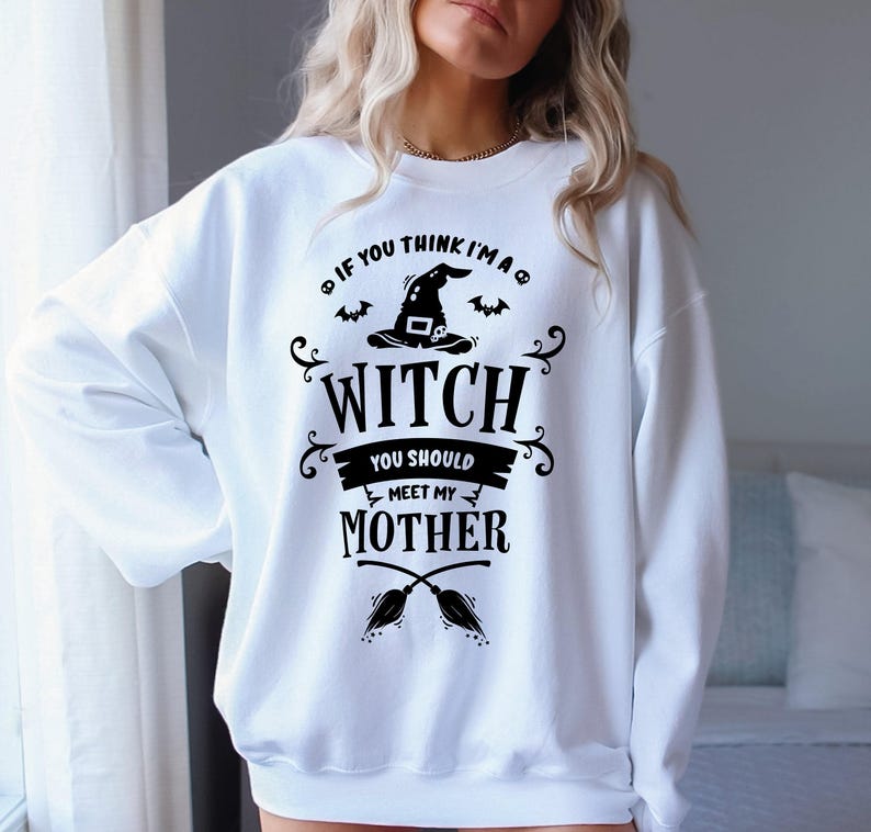 Funny Witch Mom Shirt - Halloween Scarecrow Tee image 8