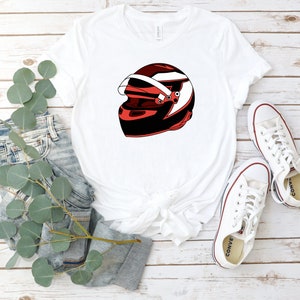 Motor Racer Helmet T-Shirt, Formula 1 Helmet F1 Racing Shirt, Vintage F1 Tshirt, Formula 1 Gift