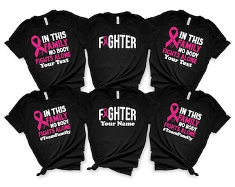 Breast Cancer Awareness Family T-Shirts: Support Cancer Fighter