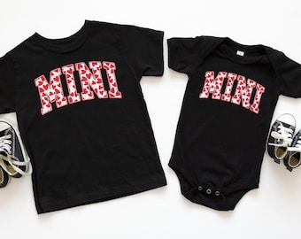 Mini  Tshirts, Mini Hearts Valentines Day ,Birthday Gift for Mini, New Mom Gift, Mothers Day Gift,
