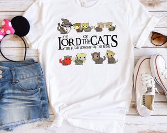 Camiseta de El Señor de los Gatos: El Barco del Anillo, regalo para los amantes de los gatos