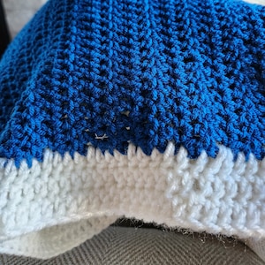 Crocheted Afghan - Blue